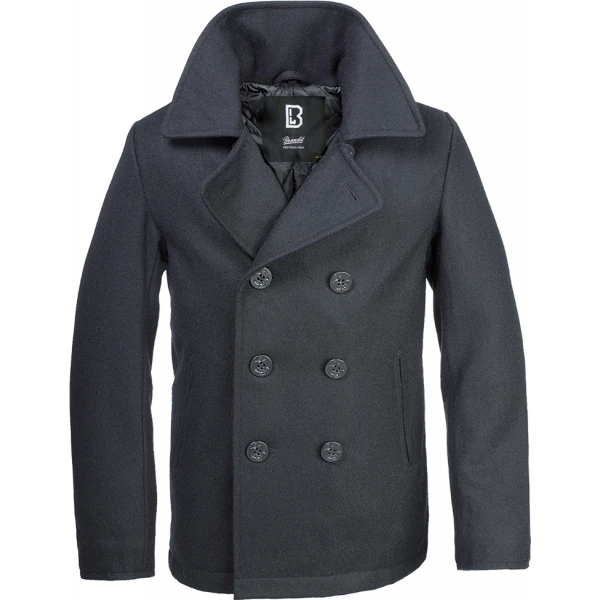 Полупальто Pea Coat черный