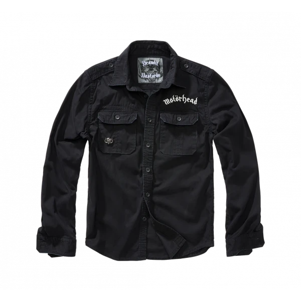Винтажная рубашка "Motörhead" с длинным рукавом черный