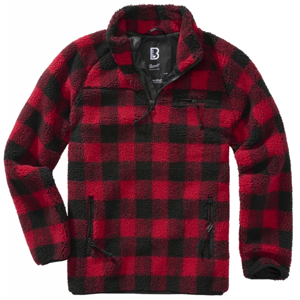 Свитер Teddyfleece Troyer красный/черный