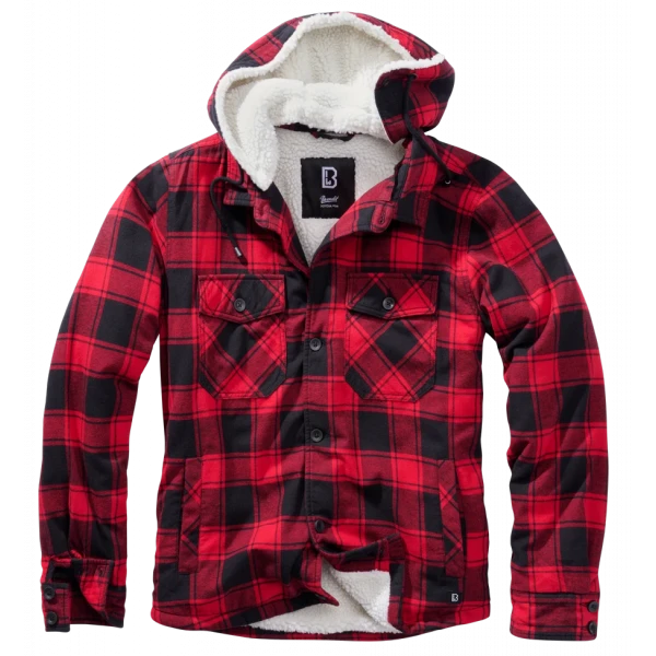Куртка Lumber с капюшоном красный/черный