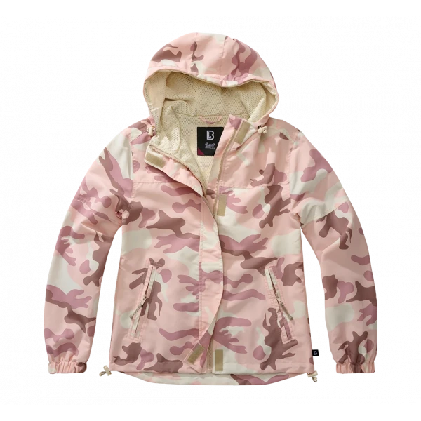 Женская легкая ветровка Frontzip candy camo