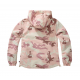 Женская легкая ветровка Frontzip candy camo