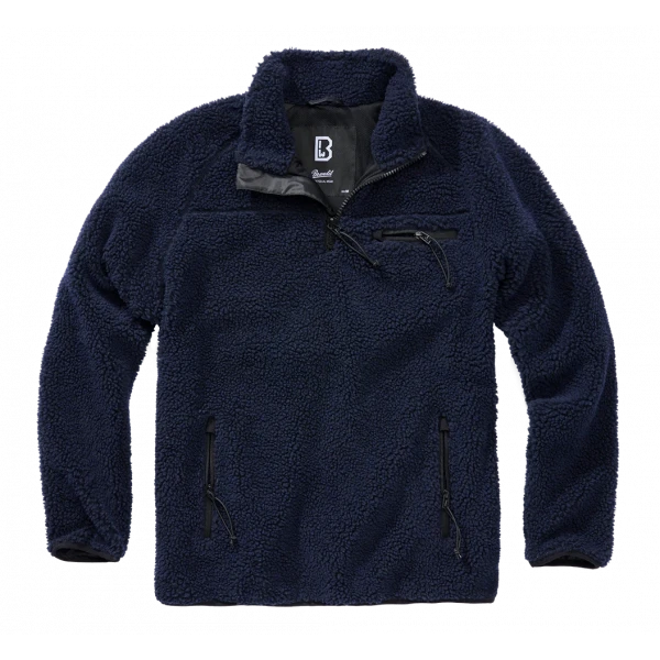 Свитер Teddyfleece Troyer тёмно-синий