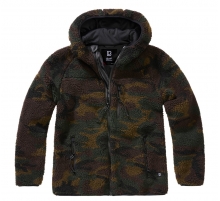 Женская куртка Teddyfleece с капюшоном лесистая местность
