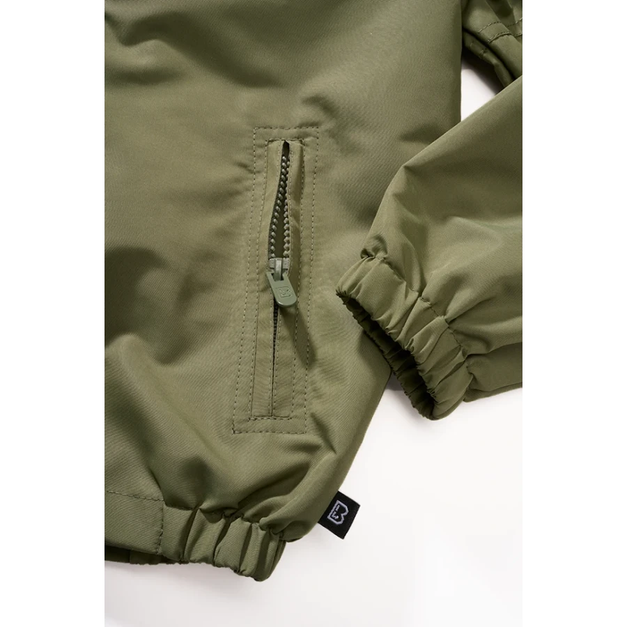 Детская легкая ветровка Frontzip (оливкового цвета)