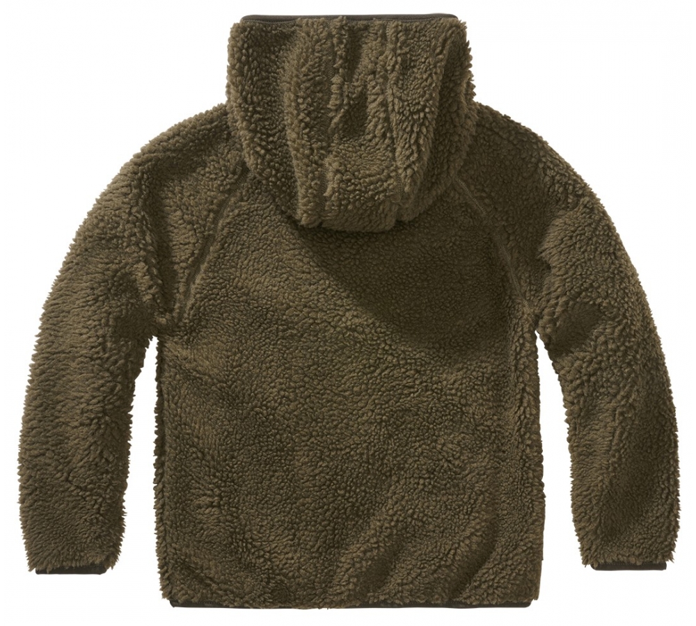 Детская куртка "Teddyfleece" с капюшоном (оливкового цвета)
