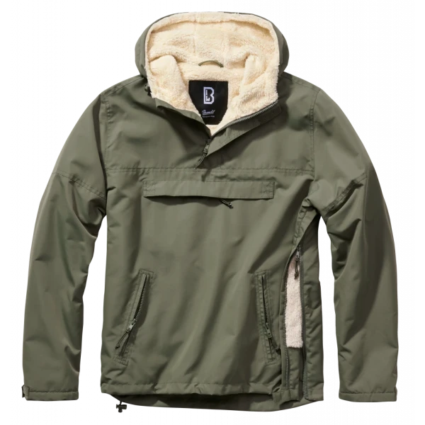Куртка Sherpa Windbreaker (оливкового цвета)