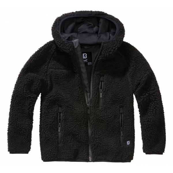 Детская куртка Teddyfleece с капюшоном черный
