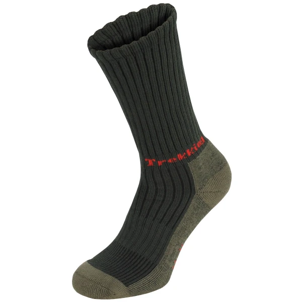 Трекинговые носки "Lusen" оливковые, махровая подошва