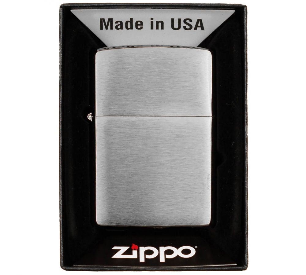 Зажигалка Zippo "Chrome Brushed" без наполнения
