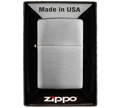 Зажигалка Zippo "Chrome Brushed" без наполнения