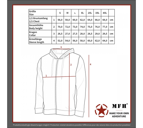 Толстовка с капюшоном 340 г/м² черная