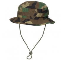 Брит. панама с ремешком на подбородке, SF Boonie, Rip Stop, woodland
