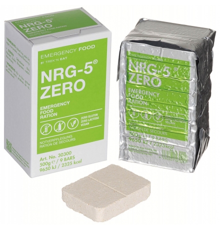 Экстренное питание, NRG-5, ZERO, 500 g, (9 батончиков)