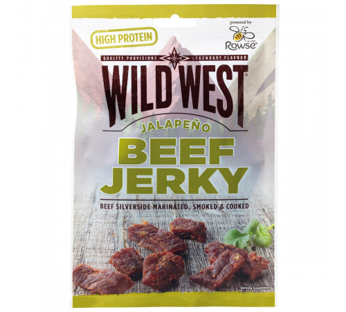 Вяленая говядина "Wild West" халапеньо, 60 g