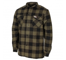 Рубашка лесоруба ОД зелено-черная в клетку
