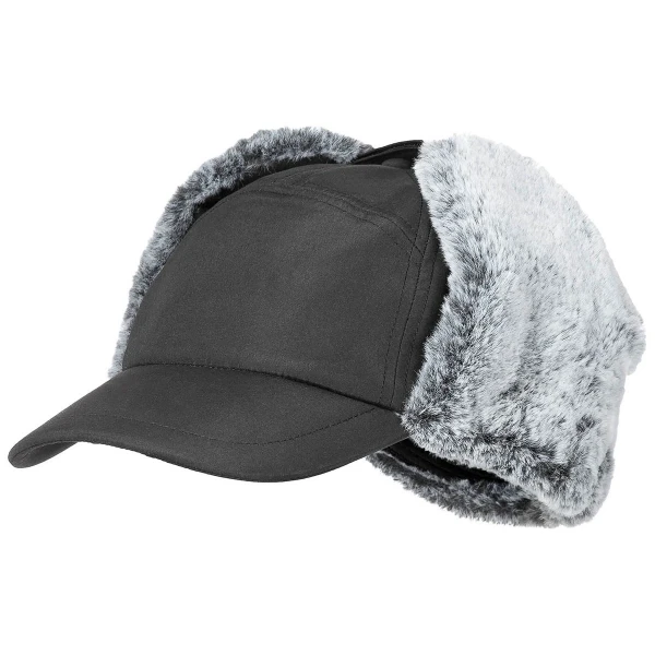 Шапка зимняя "Trapper" черная