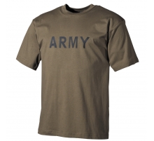 Футболка с принтом "ARMY" оливковая