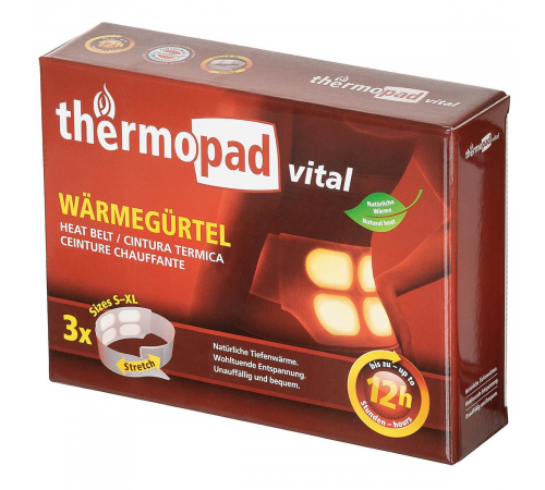 Тепловой пояс «Thermopad» 3 шт., одноразовый