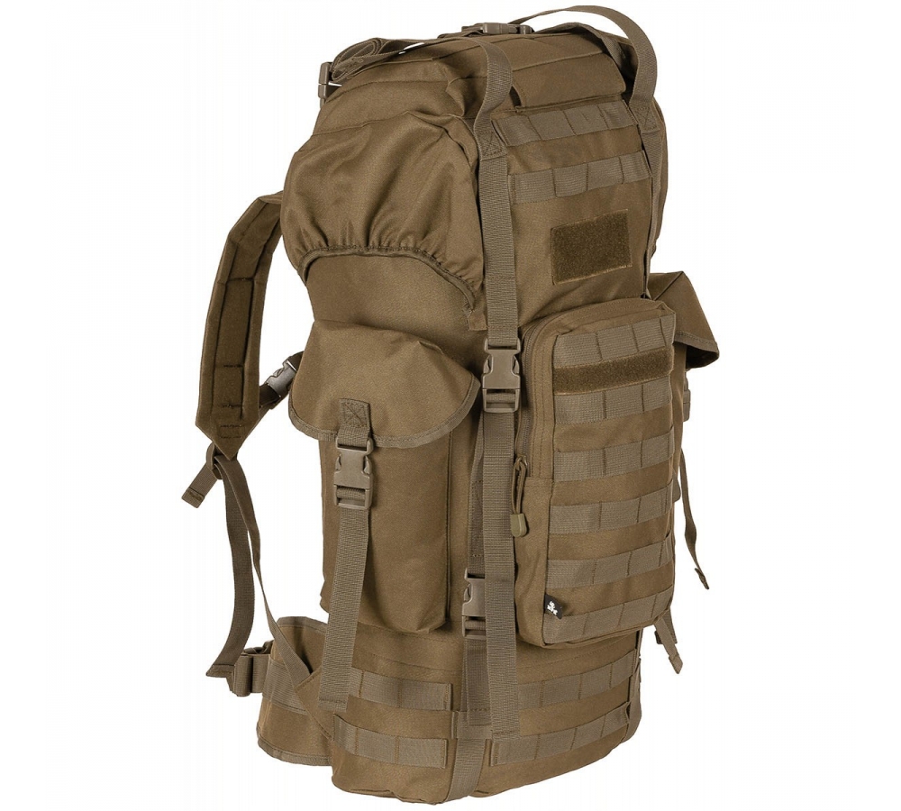 Рюкзак BW Combat "MOLLE" 65 л с алюминиевое усиление Coyote
