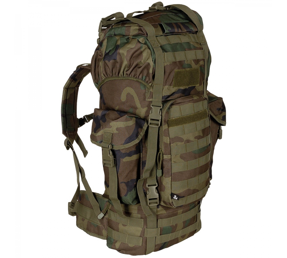 Рюкзак BW Combat "MOLLE" 65 л на алюминиевое усиление woodland
