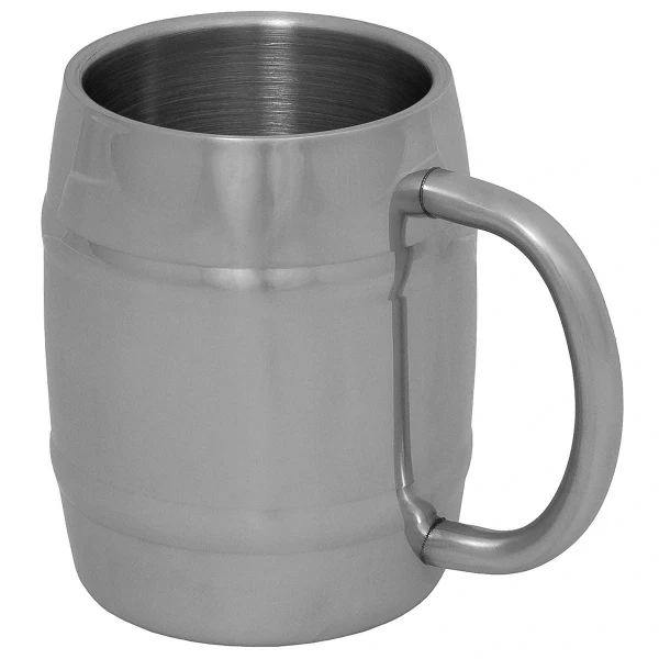 Кружка "Бочка" нержавеющая сталь 400 мл двустенная
