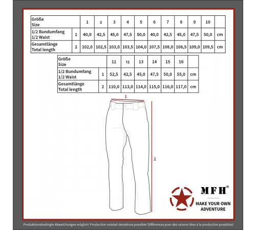 Брюки BW Field флектарн 5 цветов