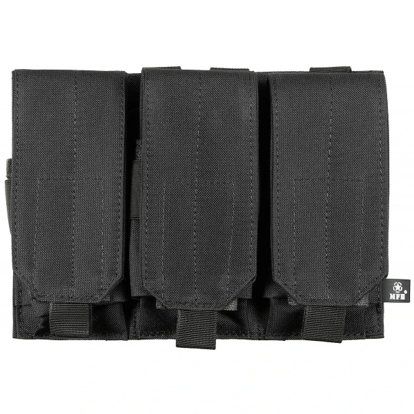 Подсумок тройной "MOLLE" черный
