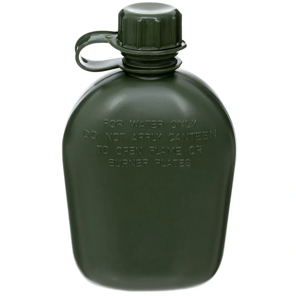 Пластиковая фляга для США, OD, зеленая, 1 л, без BPA