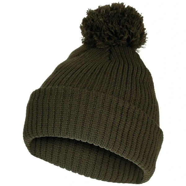 Шапка Bobble, оливкового цвета, утеплитель 3M™ Thinsulate™