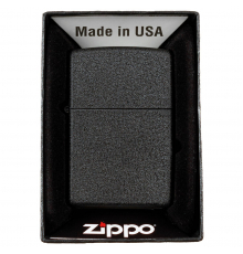 Ветрозащитная зажигалка Zippo 'Black Crackle' без наполнения