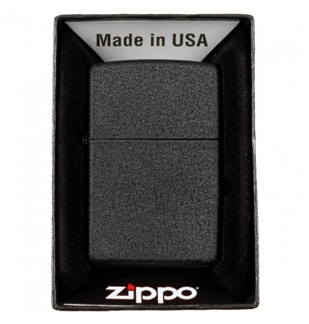 Зажигалка Zippo, Black Crackle, без начинки
