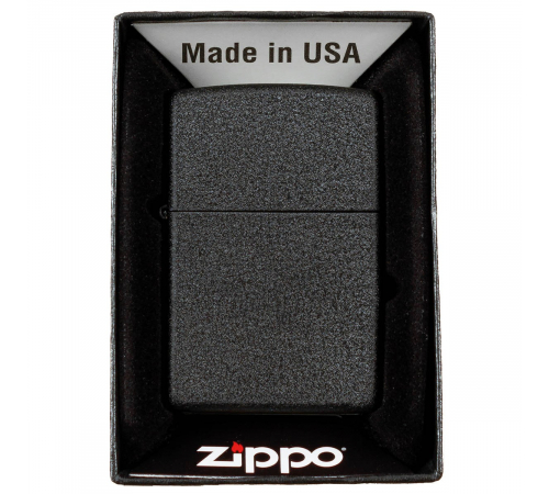 Зажигалка Zippo, Black Crackle, без начинки