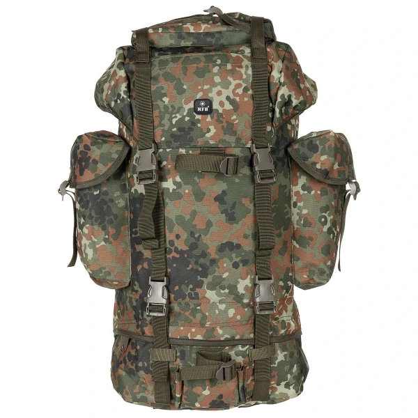 Рюкзак боевой BW, 65 л, алюминиевое усиление, flecktarn
