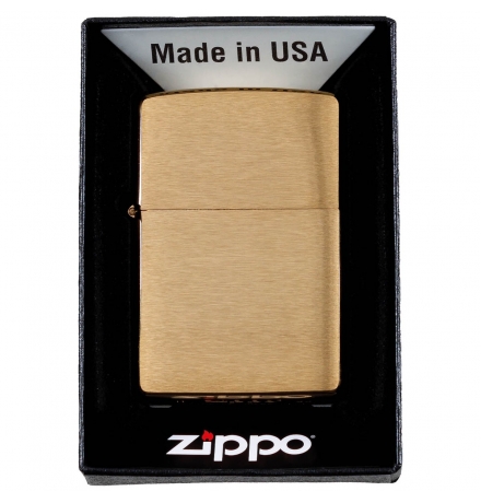 Зажигалка Zippo "Brushed Brass" без наполнения
