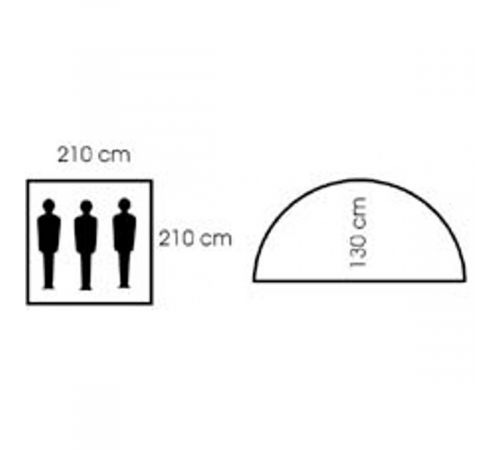 Палатка 'Монодом' 3-х местная оперативно-камуфляжная