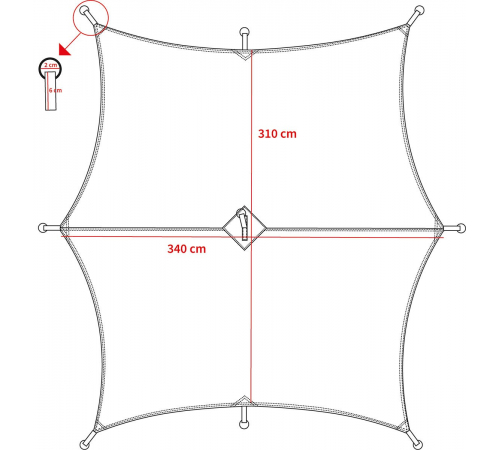 Брезент «Hexagon-Tarp» M 95 CZ камуфляж ок. 340 х 310 см