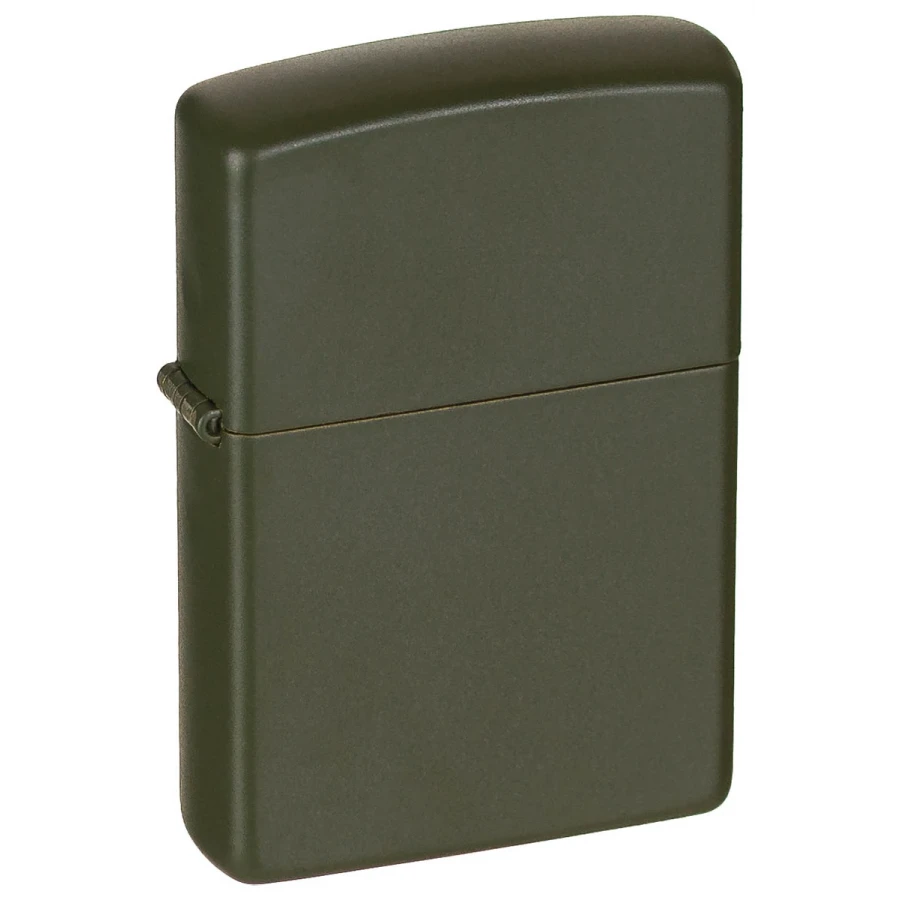 Зажигалка бензиновая ветрозащитная «Green Matte» оливковая