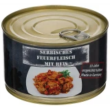 Свинина по-сербски с рисом консервированная, 400 г