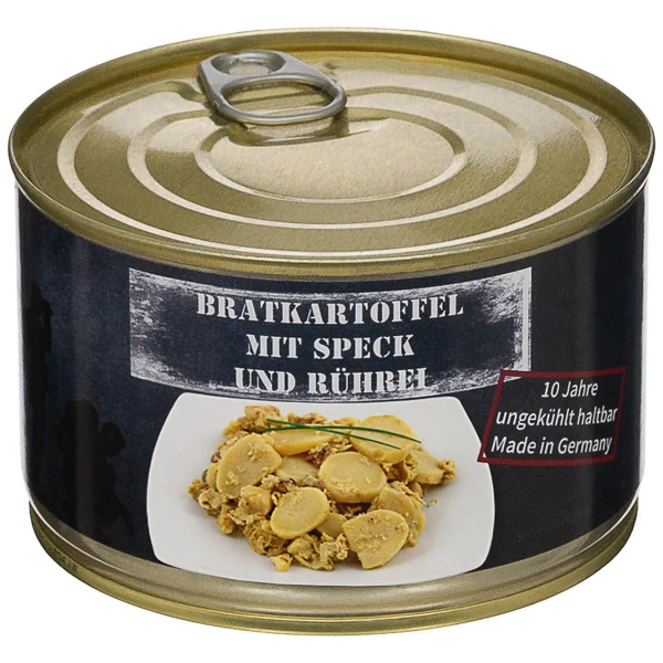 Картофель жареный с беконом и яйцом консервированный, 400 г