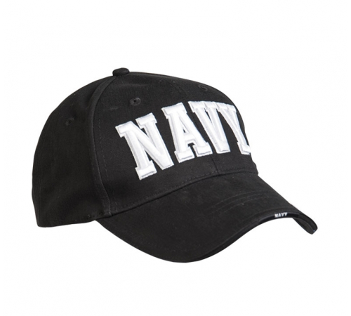 Бейсболка "NAVY" черная