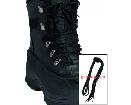 Шнурки для ботинок десантника (220 cм.), Mil-tec, черные