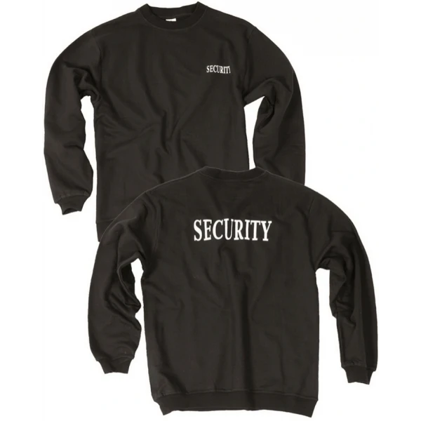 Толстовка с надписью "SECURITY" черная