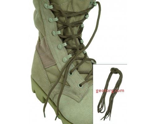 Шнурки для ботинок десантника полиэстер (180 cм.), Mil-tec, койот