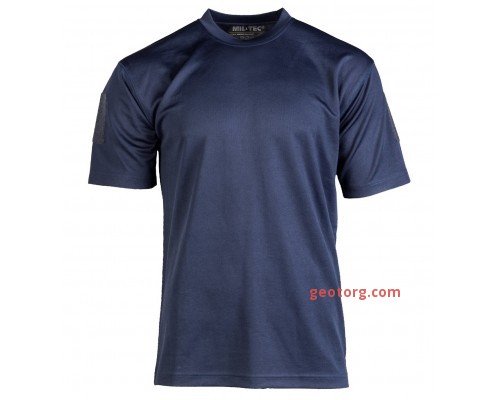 Тактическая футболка "быстросохнущая" темно-синяя