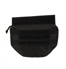 black drop down pouch