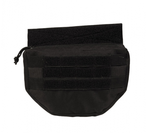 black drop down pouch