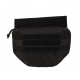 black drop down pouch