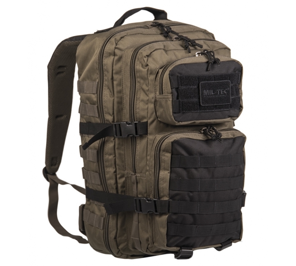 Тактический рюкзак "RANGER GREEN/BLACK US ASSAULT 36L" большой
