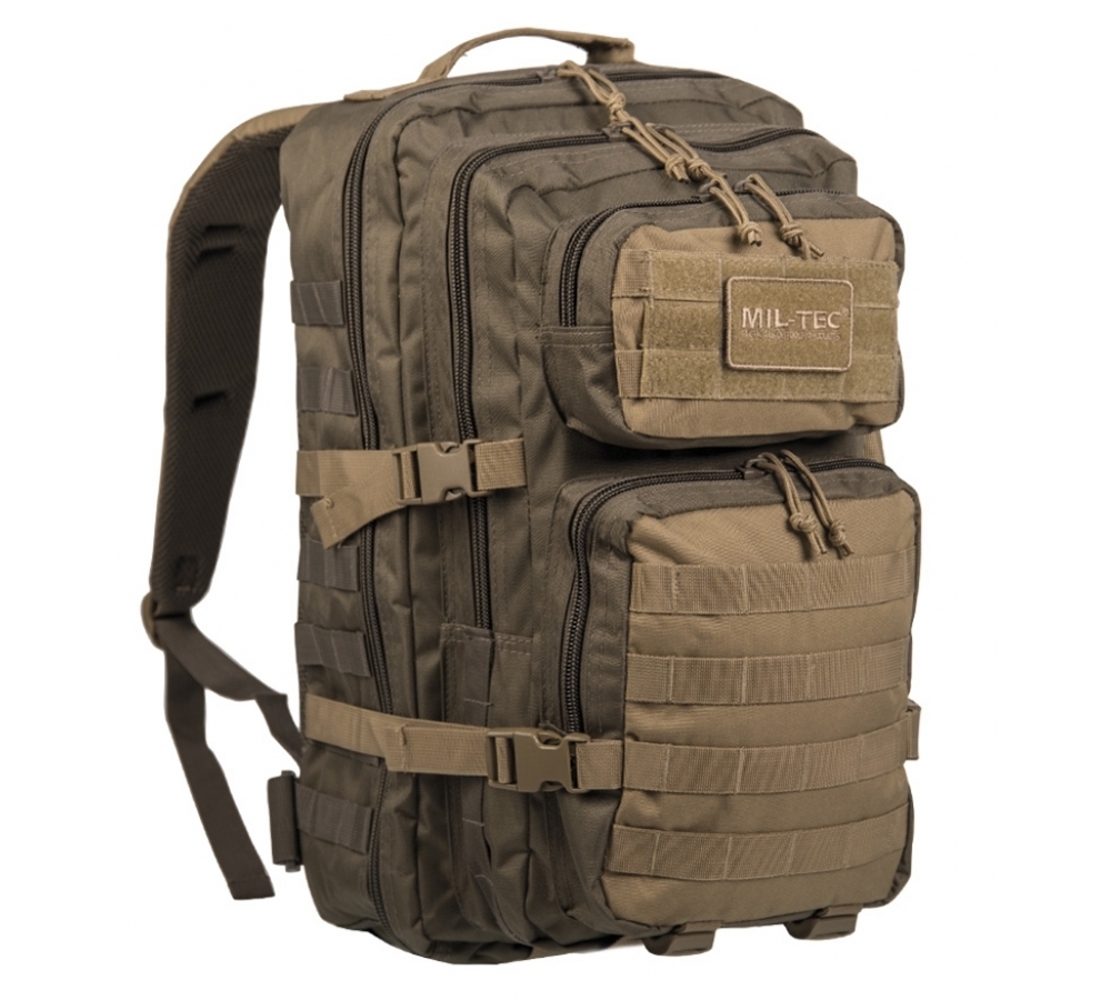 Тактический рюкзак "RANGER GREEN/COYOTE US ASSAULT 36L" большой
